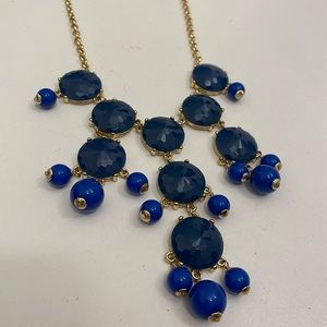 J. Crew Factory “Bubble Necklace”, NWOT. Color Blue.